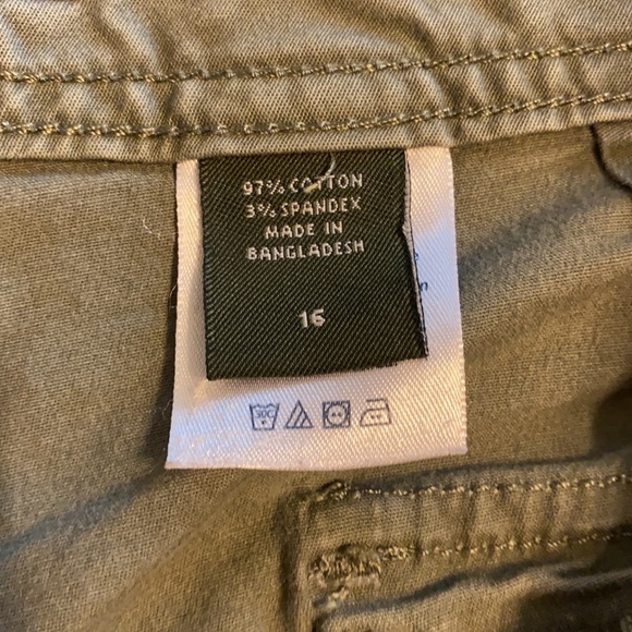 Olive Green EB Shorts - Picture 2 of 3